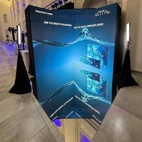 LED video corner (small), with mirror or video floor