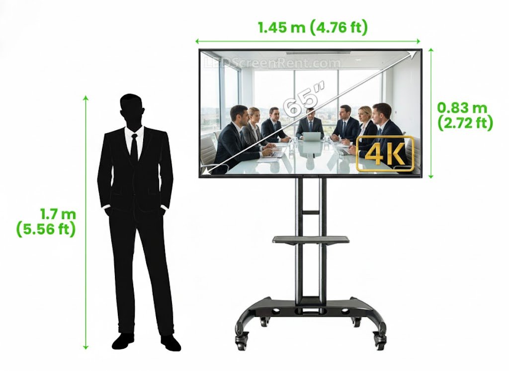 65" LED TV Screen 4K (Horizontal)​