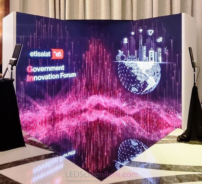 LED Video Corner (Standard) with Mirror or Video Floor